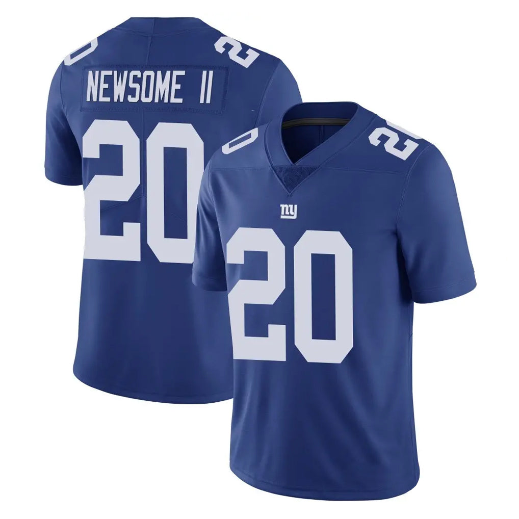 NY.Giants #20 Greg Newsome II Player Royal Limited Vapor Untouchable Home Game Edoa Stitched Jerseys