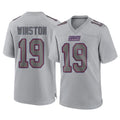 NY.Giants #19 Jameis Winston Player Gray Atmosphere Fashion Limited Game Edoa Stitched Jerseys