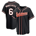 B.Orioles #6 Ryan Mountcastle Player Black Out Home Game Edoa Stitched Jerseys
