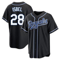 KC.Royals #28 Kyle Isbel Player Black Carbon Fashion Home Game Edoa Stitched Jerseys