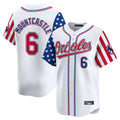 B.Orioles #6 Ryan Mountcastle Player White Independence Day Vapor Premier Home Game Edoa Stitched Jerseys