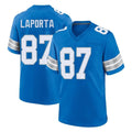 D.Lions #87 Sam LaPorta Player Blue Alternate Home Game Edoa Stitched Jerseys