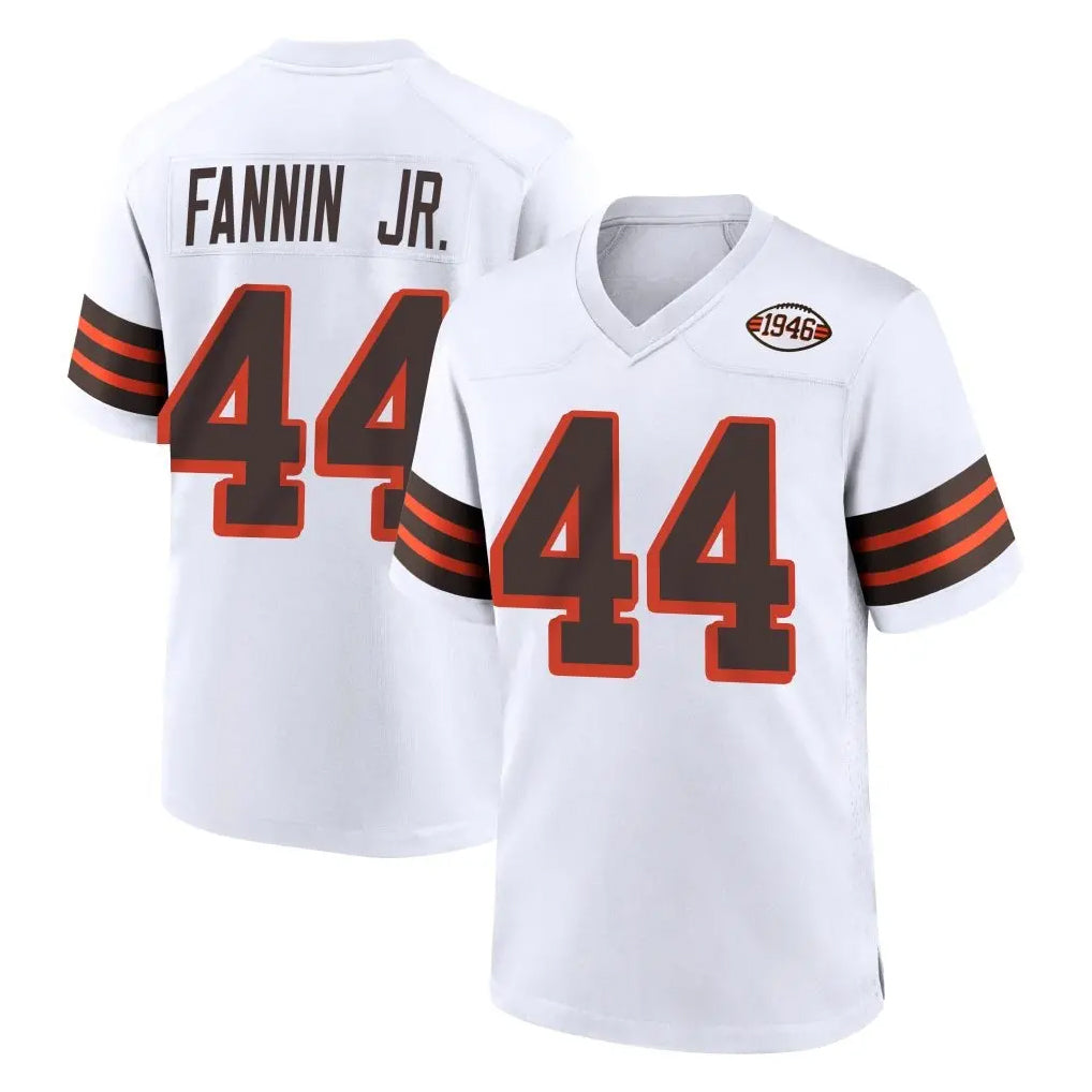 C.Browns #44 Harold Fannin Jr. Player White Alternate Home Game Edoa Stitched Jerseys