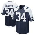 D.Cowboys #34 Jalen Thompson Player Navy-White Alternate Home Game Edoa Stitched Jerseys
