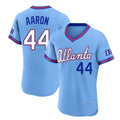 A.Braves #44 Hank Aaron Player Powder Blue 2026 City Connect T-shirt Limited Elite Home Game Edoa Stitched Jerseys