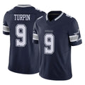 D.Cowboys #9 KaVontae Turpin Player Navy Limited Vapor F.U.S.E. Home Game Edoa Stitched Jerseys