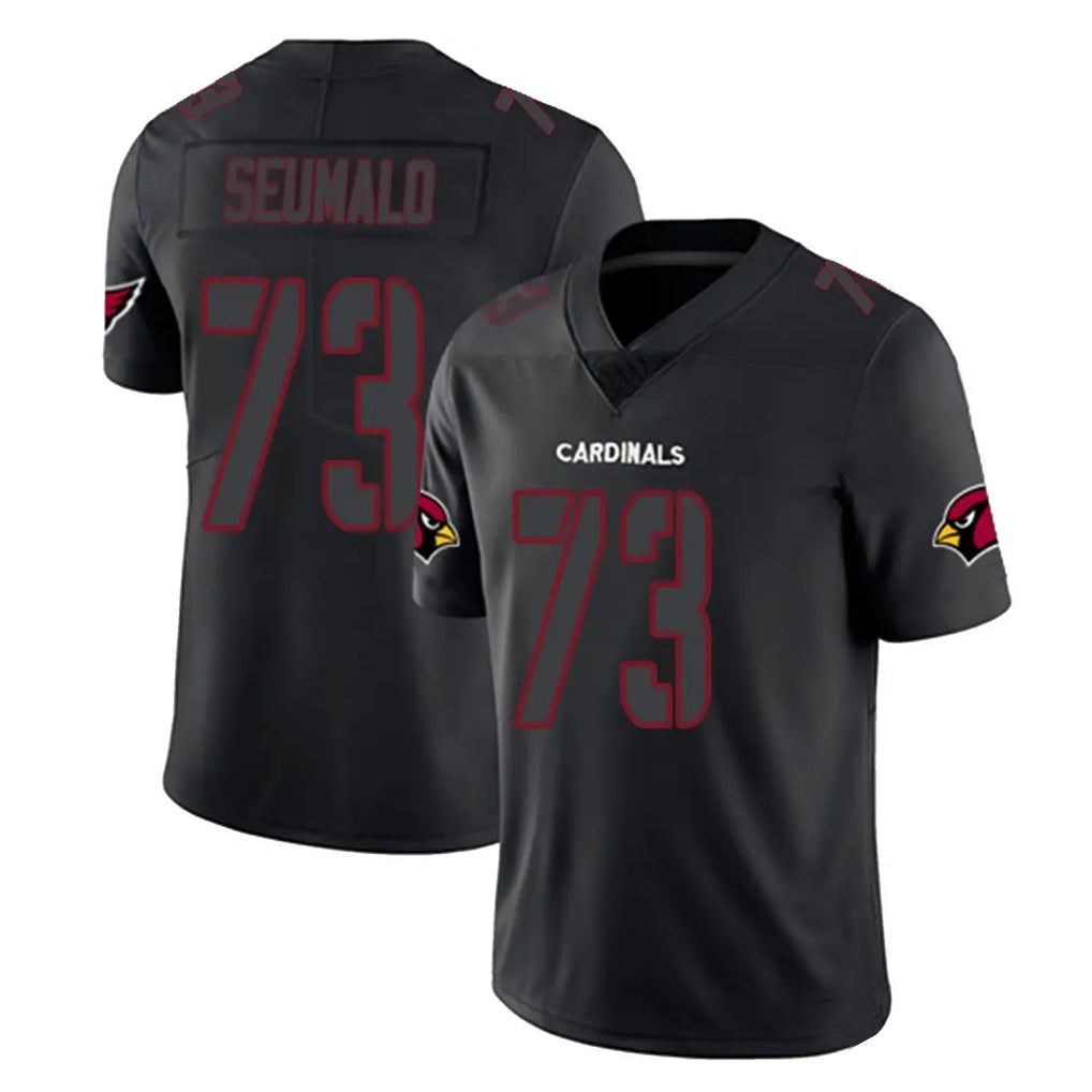 A.Cardinals #73 Isaac Seumalo Player Black Impact Limited Home Game Edoa Stitched Jerseys