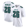 P.Eagles #26 Saquon Barkley Player White Tundra Fashion Home Game Edoa Stitched Jerseys