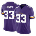 M.Vikings #33 Aaron Jones Sr. Player Purple Limited Vapor F.U.S.E. Home Game Edoa Stitched Jerseys