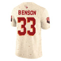 A.Cardinals #33 Trey Benson Player Cream Rivalries Collection Vapor Limited Home Game Edoa Stitched Jerseys