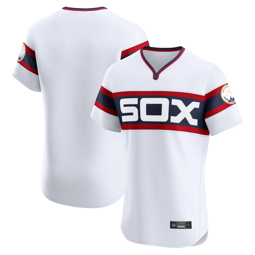 C.White Sox ## White Sox Blank Player White T-shirt Limtied Elite Home Edoa Stitched Jerseys