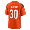 C.Bengals #30 Chase Brown Player Orange Home Game Edoa Stitched Jerseys