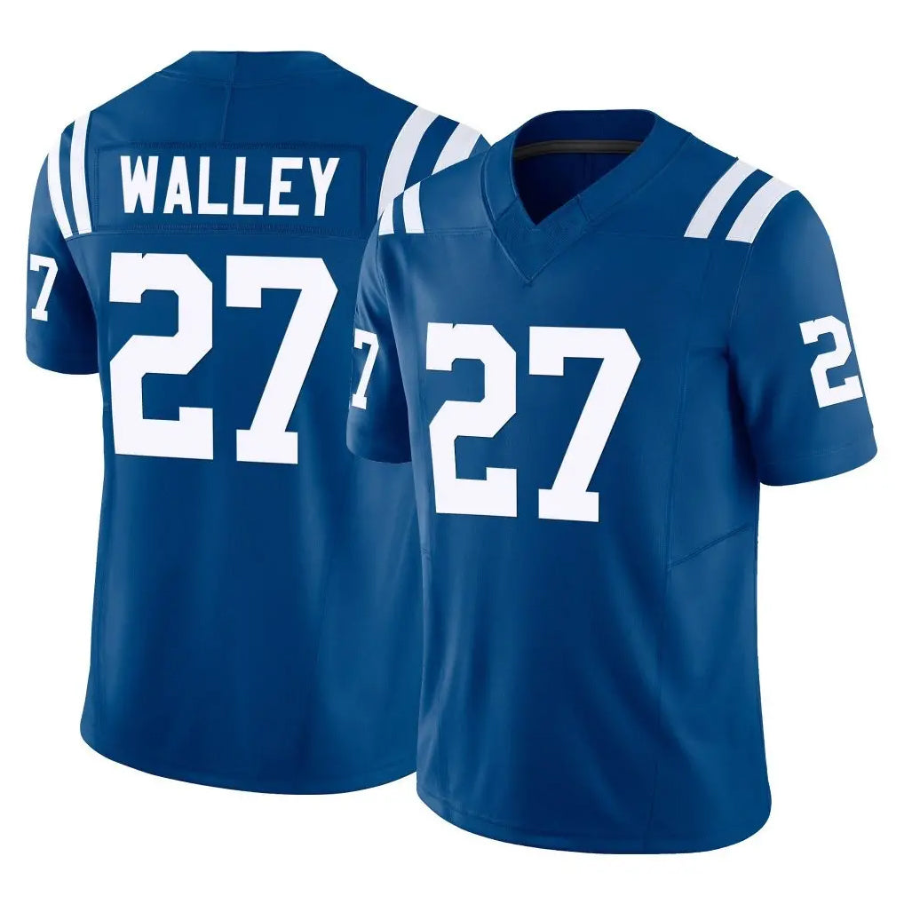 IN.Colts #27 Justin Walley Player Royal Limited Vapor F.U.S.E. Home Game Edoa Stitched Jerseys