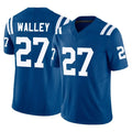 IN.Colts #27 Justin Walley Player Royal Limited Vapor F.U.S.E. Home Game Edoa Stitched Jerseys