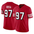 SF.49ers #97 Nick Bosa Player Red Limited Alternate Vapor F.U.S.E. Home Game Edoa Stitched Jerseys