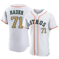 H.Astros #71 Josh Hader Player Gold Collection Limited Elite Home Edoa Stitched Jerseys
