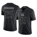 C.Bears #25 Kyle Monangai Player Black REFLECTIVE Limited Game Edoa Stitched Jerseys