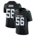NY.Jets #56 Demario Davis Player Stealth Black Limited Vapor Home Game Edoa Stitched Jerseys