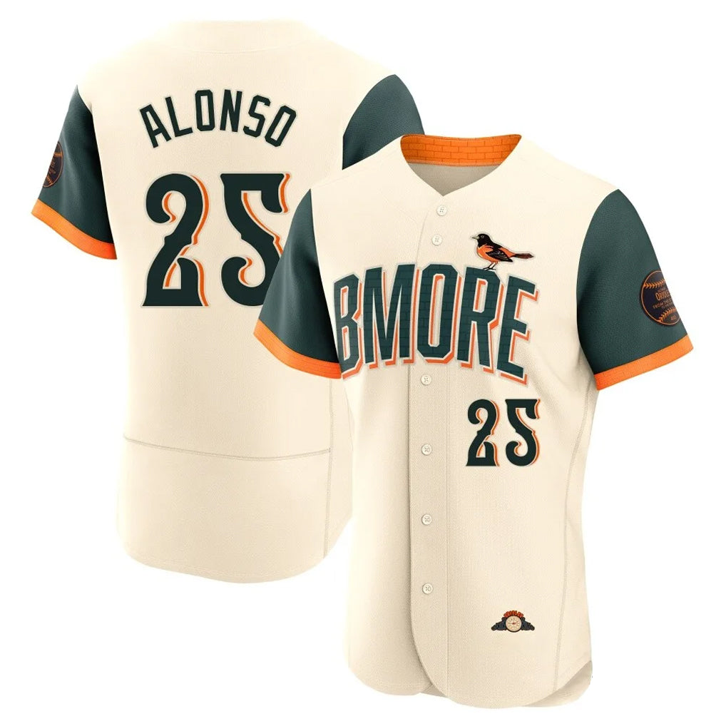 B.Orioles #25 Pete Alonso Player Cream 2026 City Connect Limited Elite Home Game Edoa Stitched Jerseys