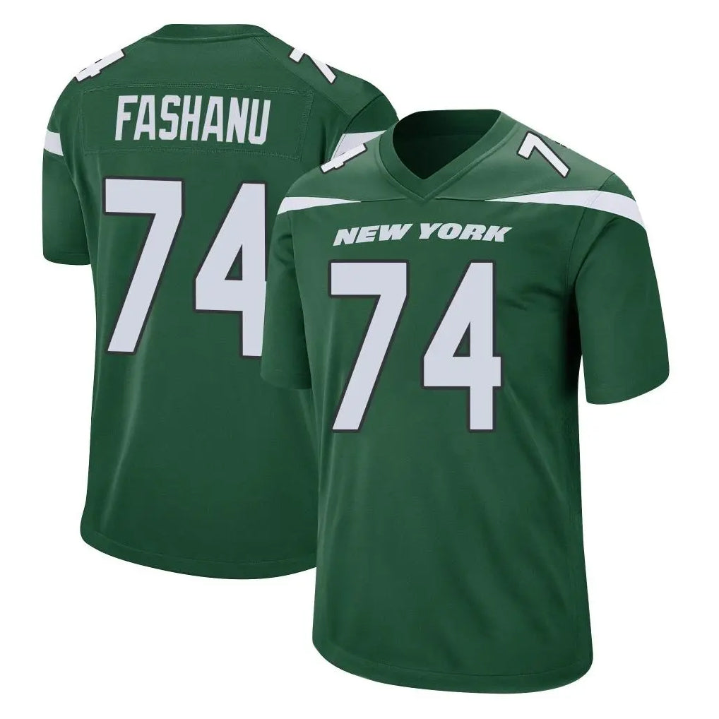 NY.Jets #74 Olu Fashanu Player Green Home Game Edoa Stitched Jerseys
