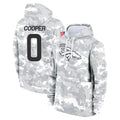 D.Broncos #0 Jonathon Cooper Player Arctic Camo Salute to Service Hoodies Limited Game Edoa Stitched Jerseys