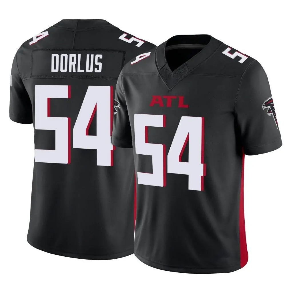 A.Falcons #54 Brandon Dorlus Player Black Vapor F.U.S.E. Limited Home Game Edoa Stitched Jerseys