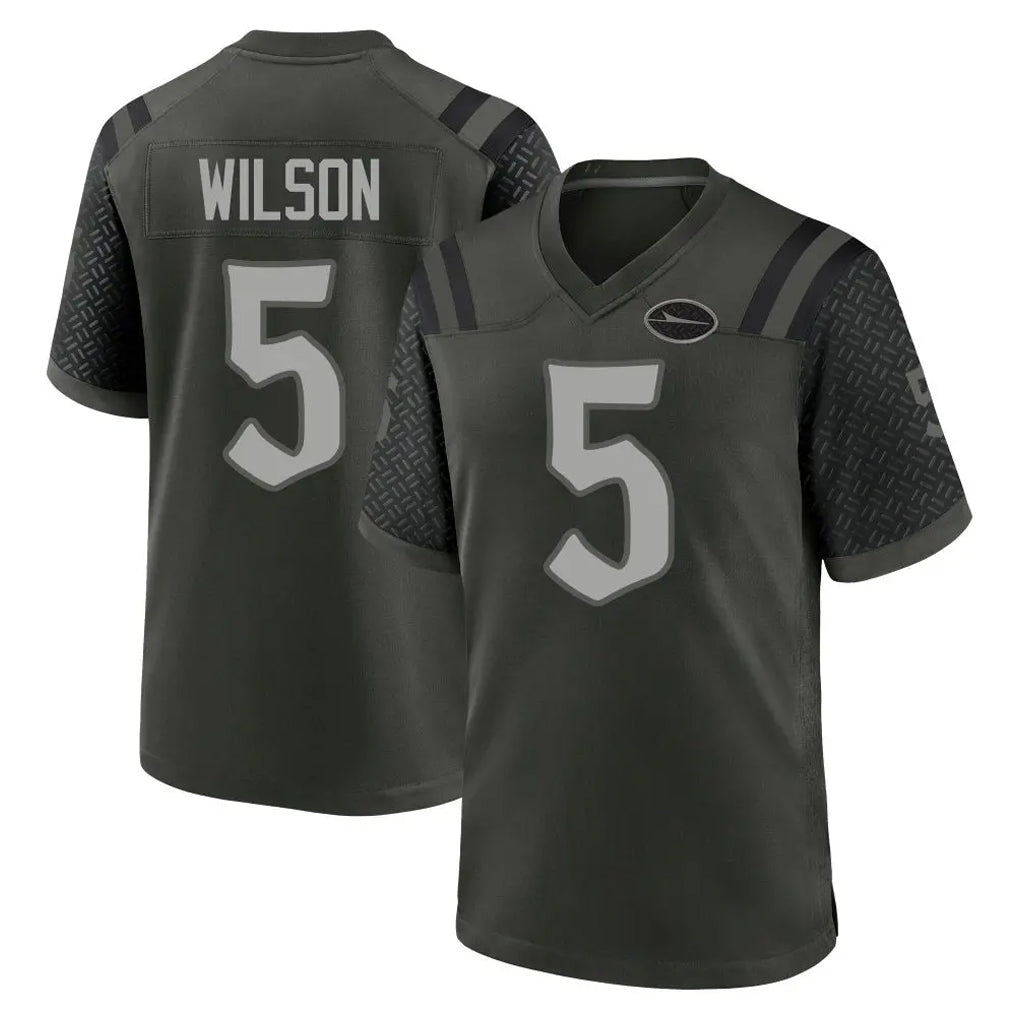 NY.Jets #5 Garrett Wilson Player Green 2025 Rivalries Collection Home Game Edoa Stitched Jerseys