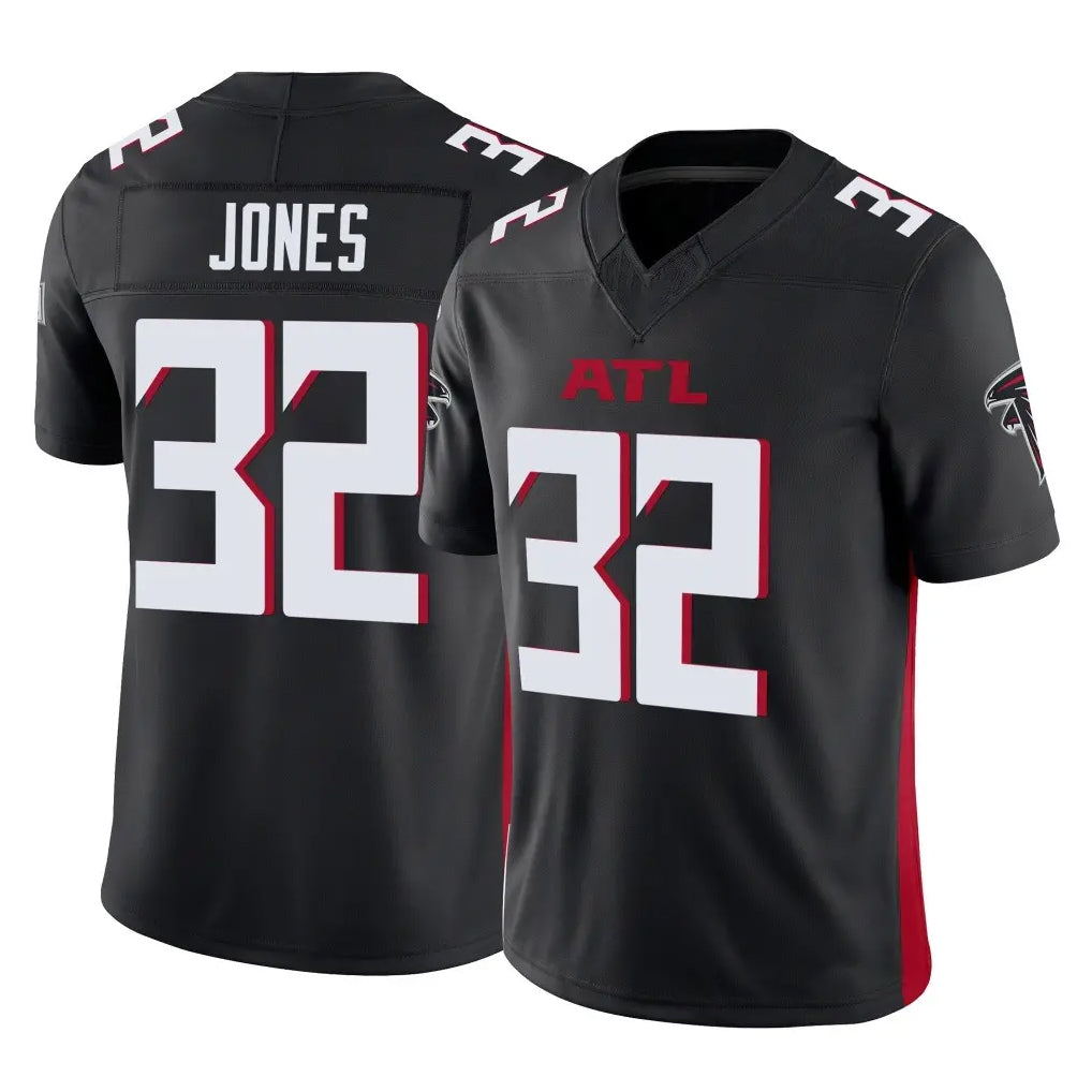 A.Falcons #32 Cash Jones Player Black Vapor F.U.S.E. Limited Home Game Edoa Stitched Jerseys