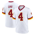W.Commanders #4 Frankie Luvu Player White Home Game Edoa Stitched Jerseys
