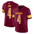 W.Commanders #4 Frankie Luvu Player Burgundy Limited Vapor Home Game Edoa Stitched Jerseys