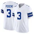 D.Cowboys #3 George Pickens Player White Limited Vapor F.U.S.E. Home Game Edoa Stitched Jerseys