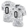 NY.Giants #0 Brian Burns Player Arctic Camo Salute To Service Limited Game Edoa Stitched Jerseys