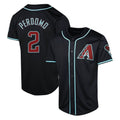 A.Diamondbacks #2 Geraldo Perdomo Player Black Fashion Out Home Game Edoa Stitched Jerseys