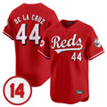 C.Reds #44 Elly De La Cruz Player Red Vapor Premier Limited Home Edoa Stitched Jerseys