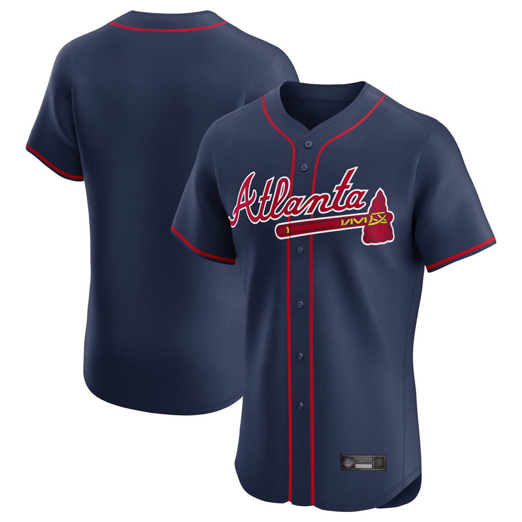 A.Braves ## Braves Blank Player Navy Limited Elite Home Game Edoa Stitched Jerseys