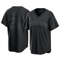 KC.Royals #28 Kyle Isbel Player Black Fashion Game Edoa Stitched Jerseys