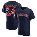 C.Guardians #24 Triston McKenzie Player Navy Limited Elite Home Edoa Stitched Jerseys