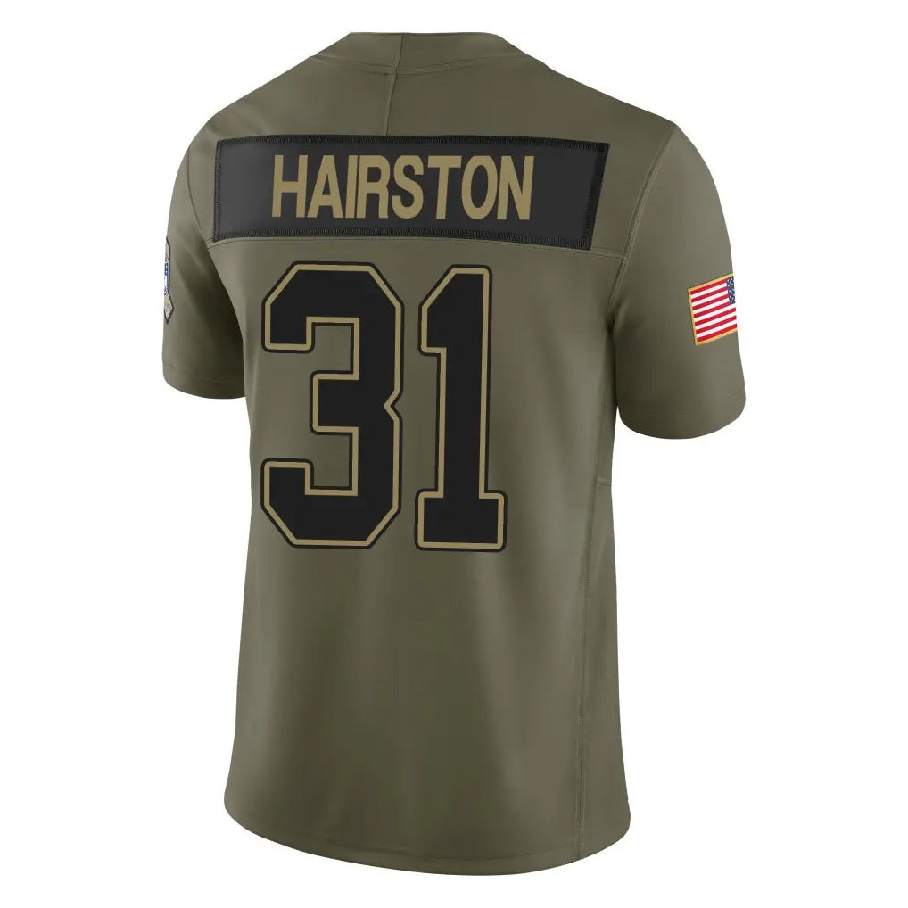 B.Bills #31 Maxwell Hairston Player Olive Salute To Service Limited Home Game Edoa Stitched Jerseys