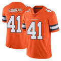 D.Broncos #41 Drew Sanders Player Orange Vapor Untouchable Limited Home Game Edoa Stitched Jerseys