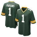 GB.Packers #1 Micah Parsons Player Green Home Game Edoa Stitched Jerseys