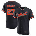 D.Tigers #23 Kirk Gibson Player Navy Limited Elite Home Game Edoa Stitched Jerseys