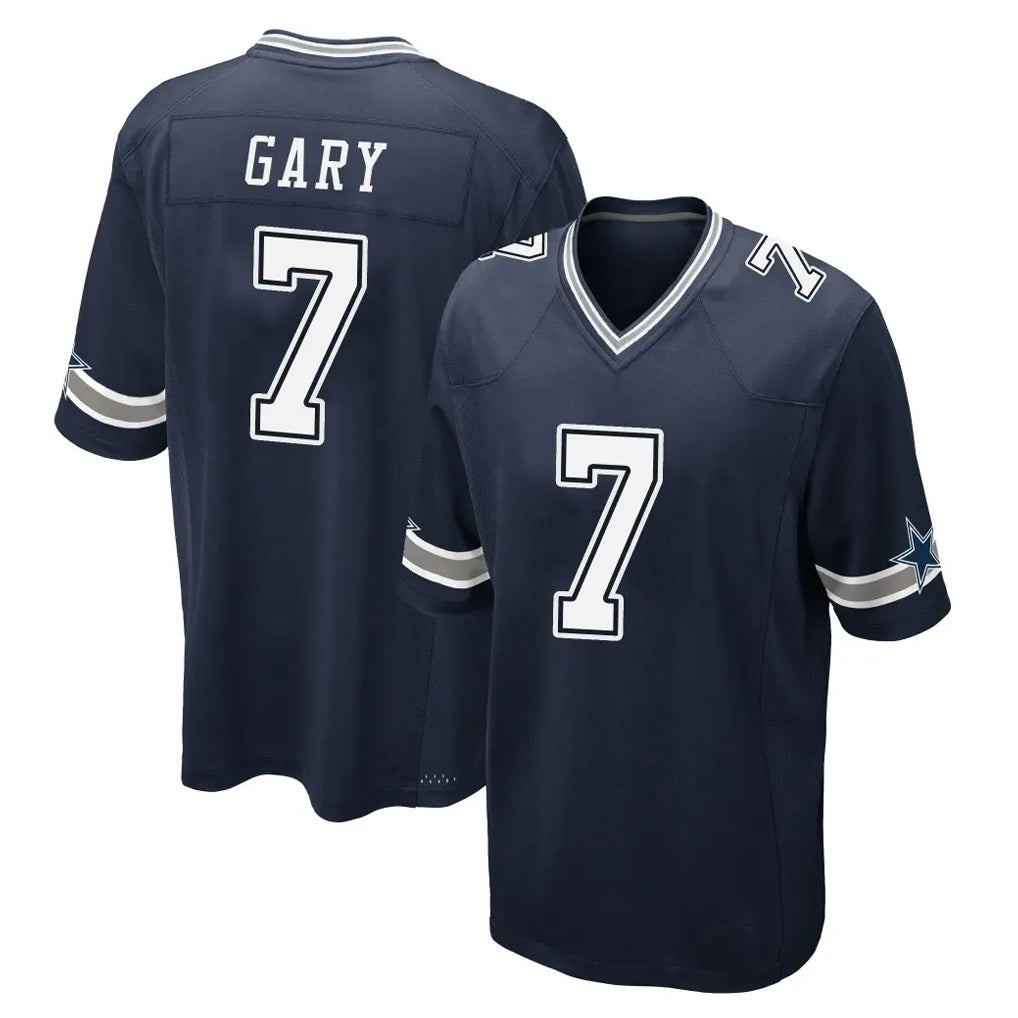 D.Cowboys #7 Rashan Gary Player Navy Home Game Edoa Stitched Jerseys