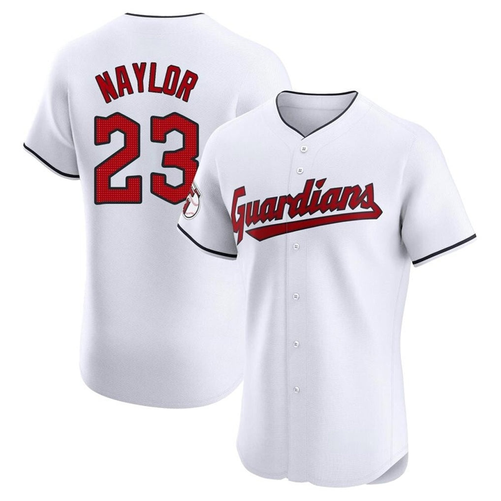 C.Guardians #23 Bo Naylor Player White Limited Elite Home Edoa Stitched Jerseys
