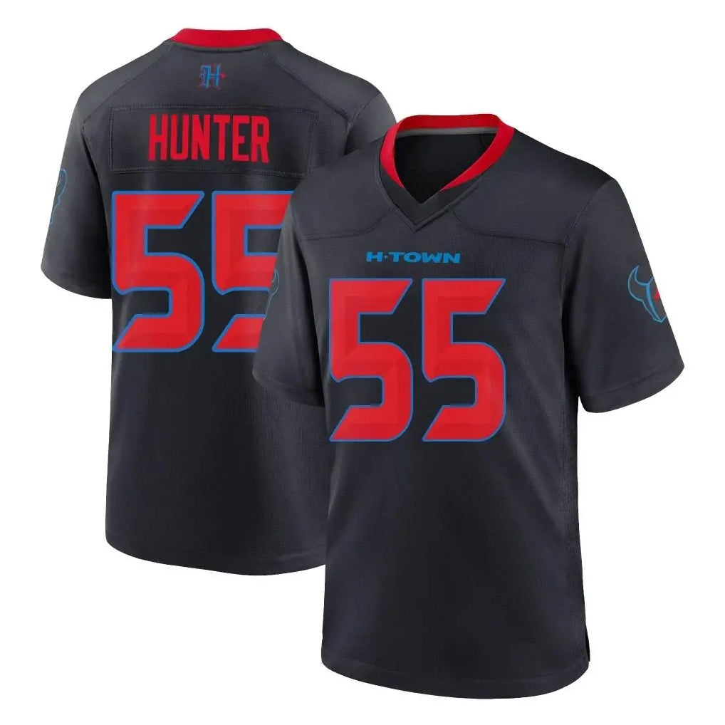 H.Texans #55 Danielle Hunter Player Navy 2nd Alternate Home Game Edoa Stitched Jerseys