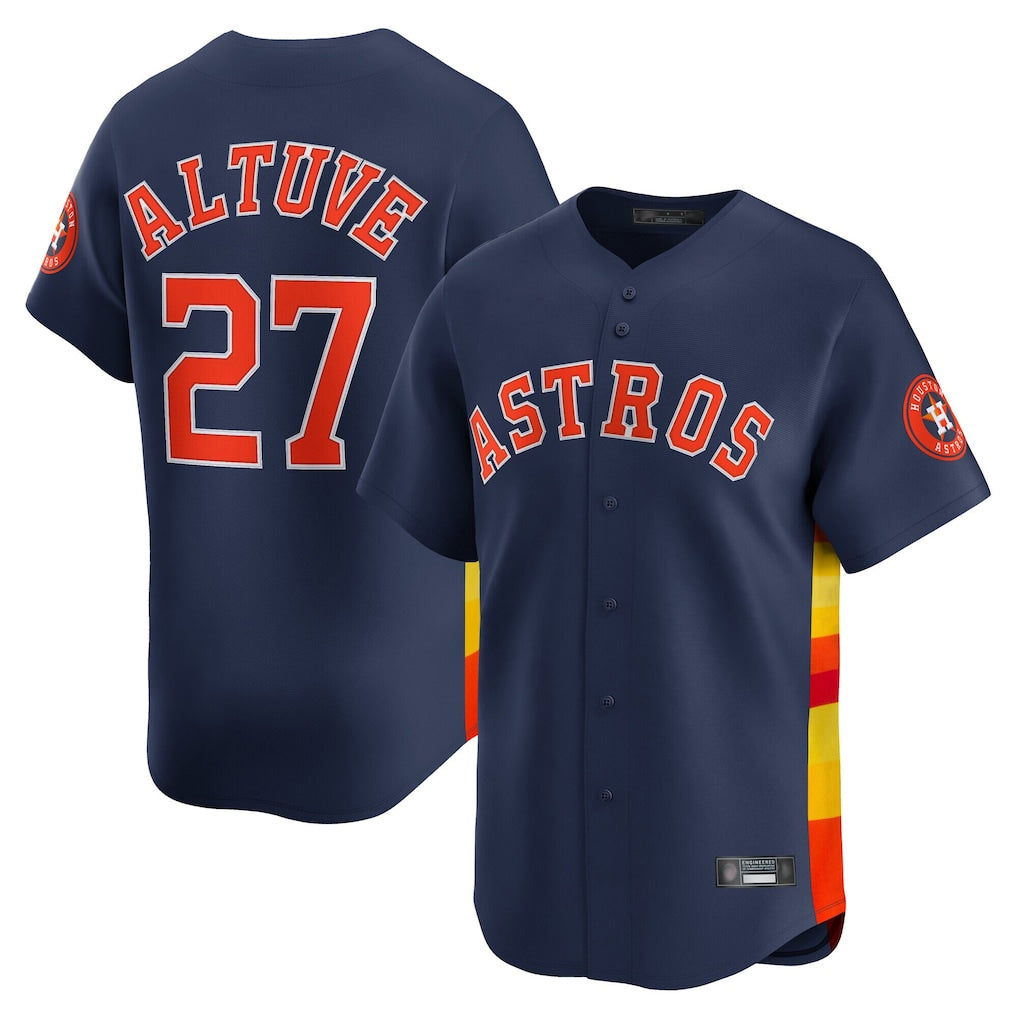 H.Astros #21 Yainer Diaz Player Navy Home Limited Edoa Stitched Jerseys