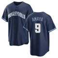 C.Cubs #9 Miguel Amaya Player Navy City Connect Home Game Edoa Stitched Jerseys
