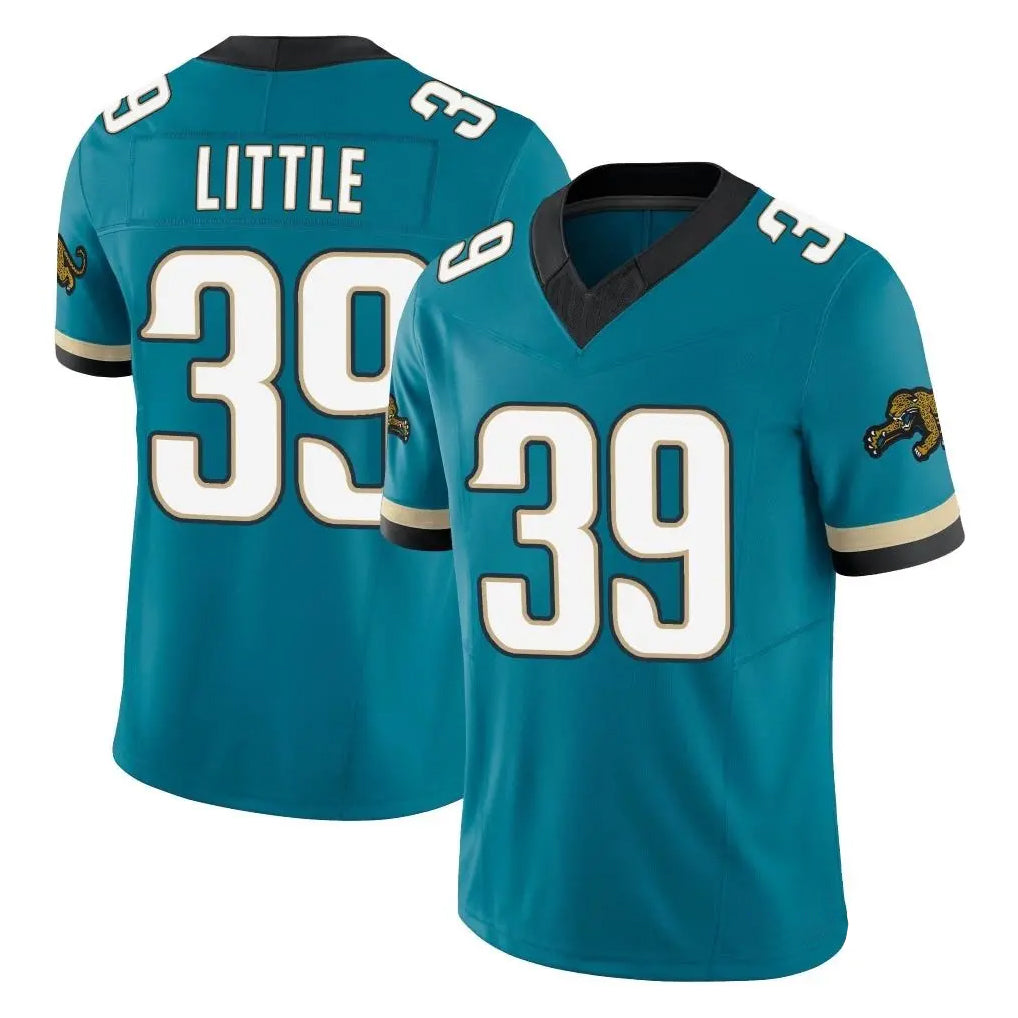 J.Jaguars #39 Cam Little Player Teal Prowler Throwback Vapor F.U.S.E. Limited Home Game Edoa Stitched Jerseys