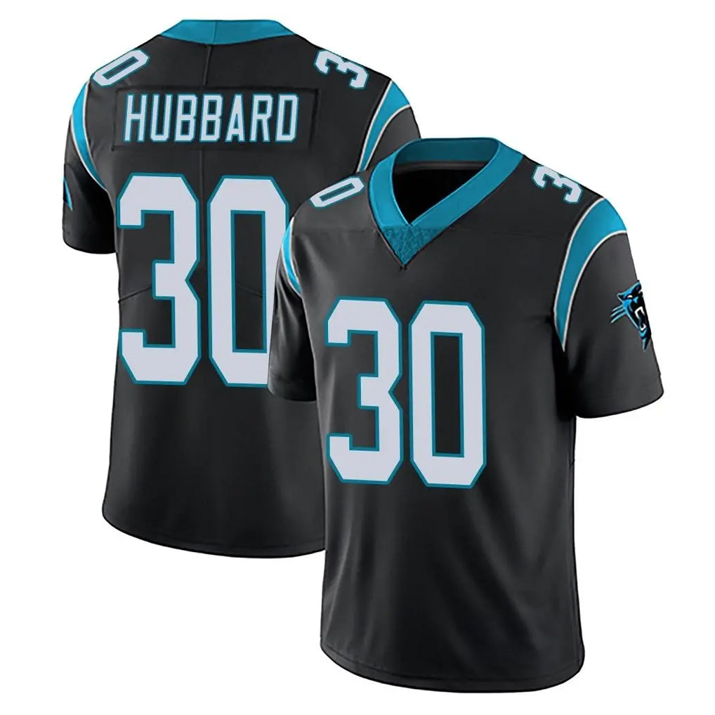 C.Panthers #30 Chuba Hubbard Player Black Vapor Untouchable Limited Game Edoa Stitched Jerseys