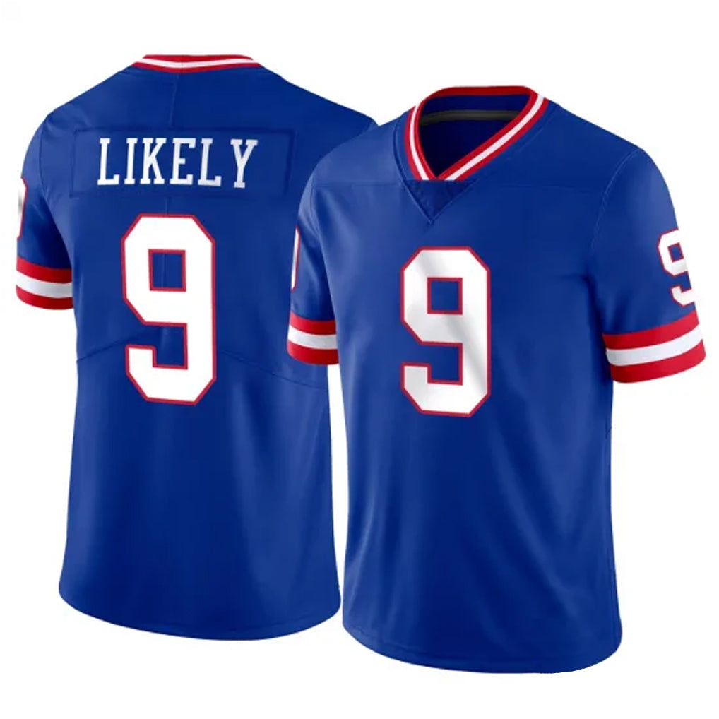 NY.Giants #9 Lsaiah Likely Player Royal Classic Vapor Home Game Edoa Stitched Jerseys