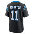 C.Panthers #11 Nic Scourton Player Black Home Game Edoa Stitched Jerseys